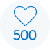 Likes Received 500