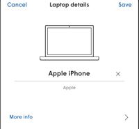 All I can  change is name to apple iPhone not icon