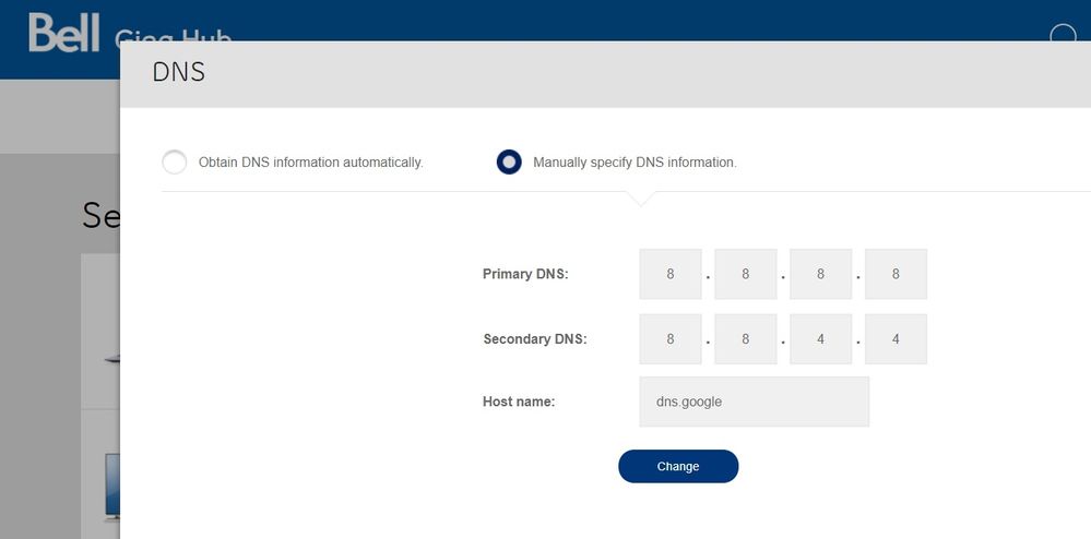 Router DNS configuration