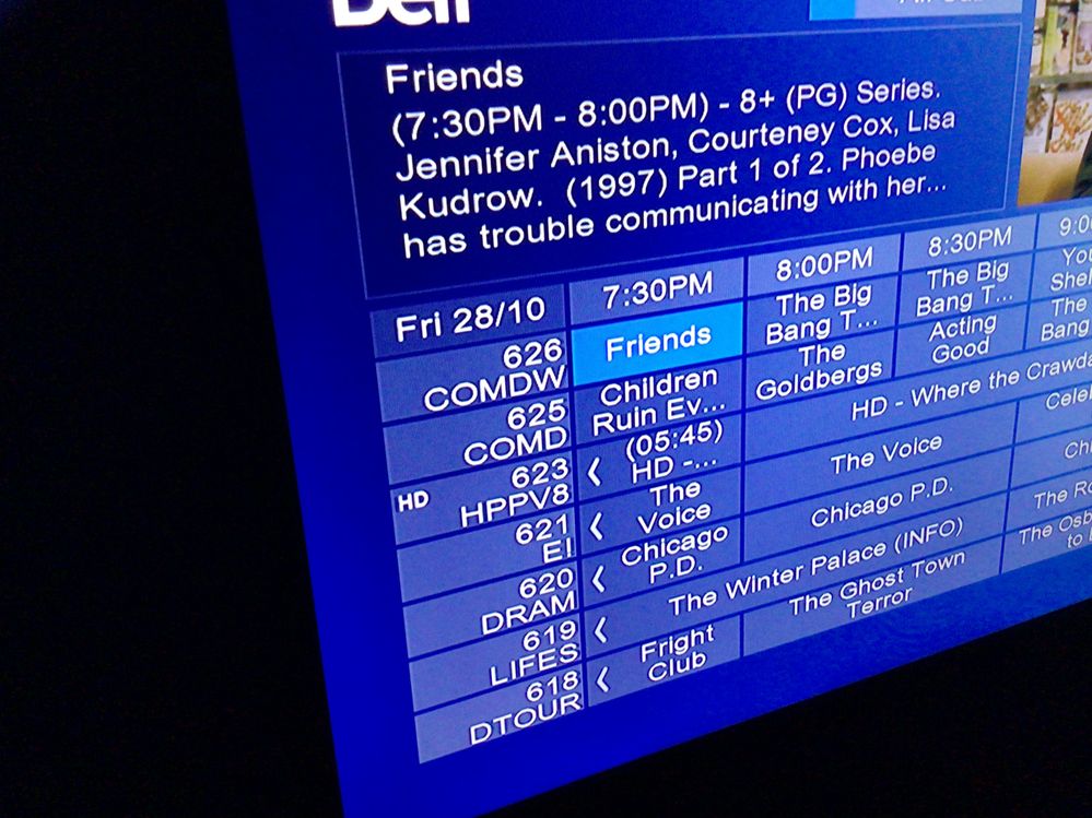 Add channel logos to guide on bell satellite TV Bell